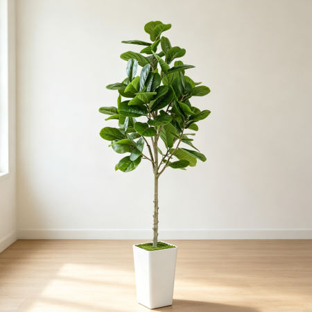 6ft Artificial Fiddle Leaf Fig Tree with Pot